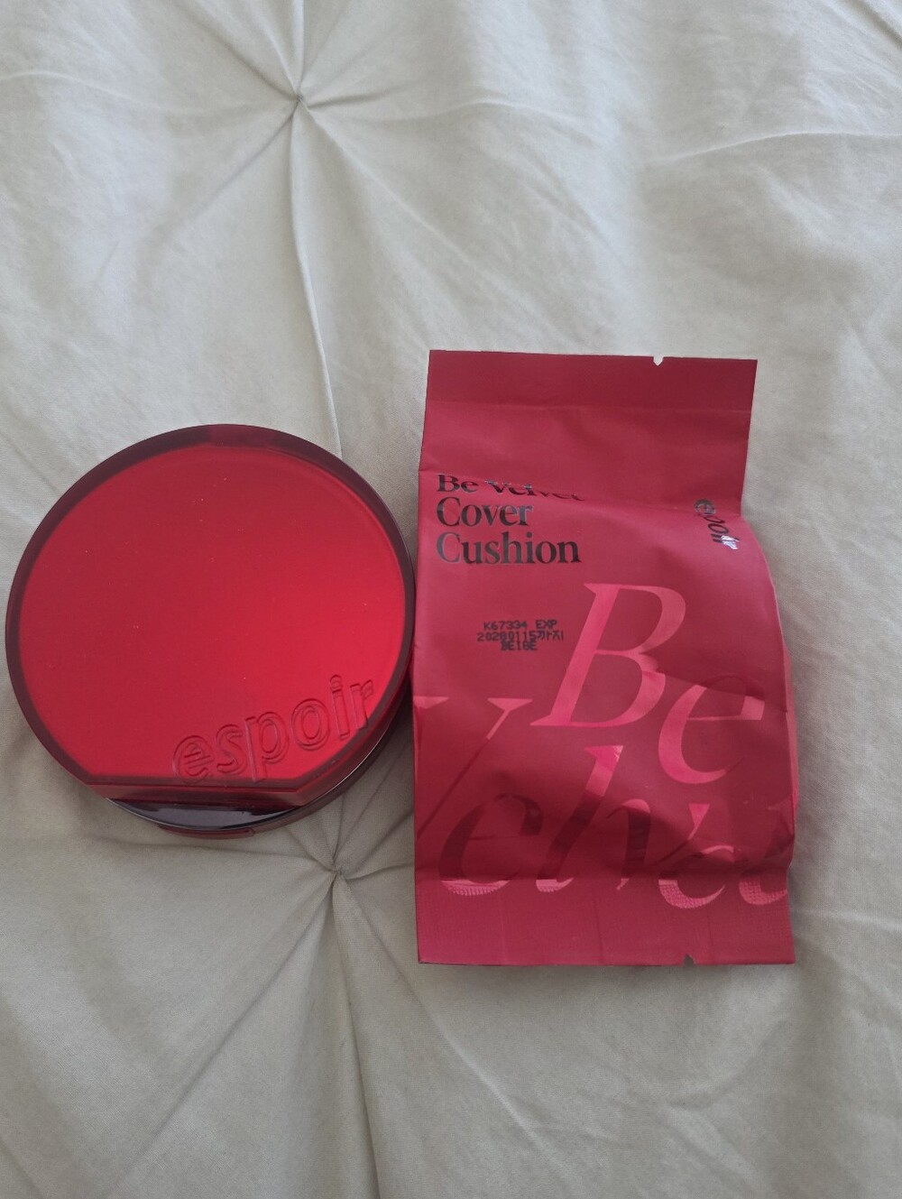 NEW Espoir Be Velvet Cover Cushion 23 Beige K-Beauty Foundation Sealed Refil